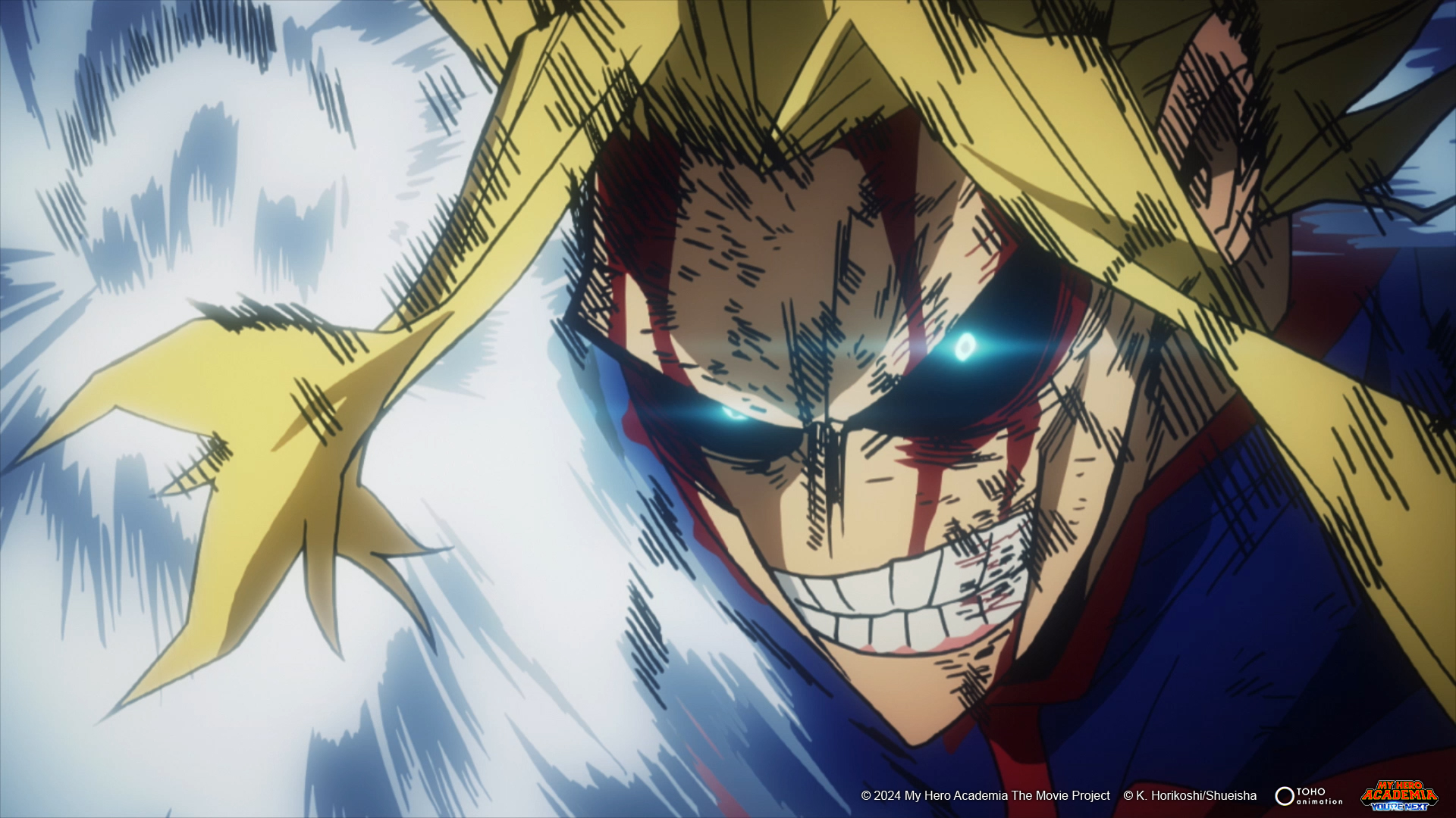 My Hero Academia You're Next (2024) – Regia di Tensai Okamura – © Sony Pictures Italia, Crunchyroll – Immagine concessa per uso editoriale.