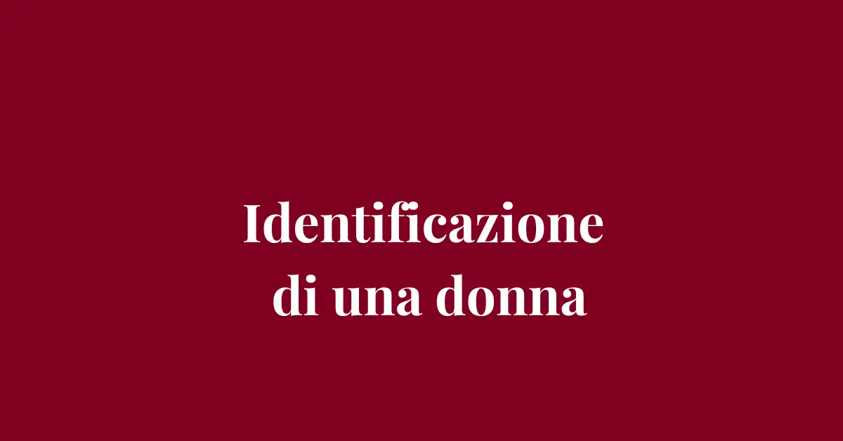 Identificazione di una donna - Drammatico - Grafica de L'occhio del cineasta
