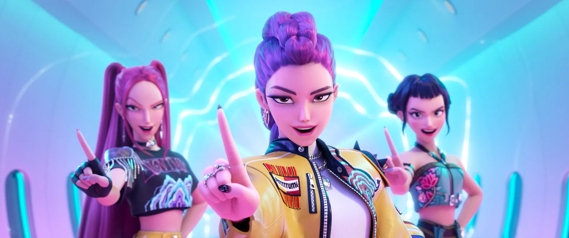 KPop Demon Hunters (2025) – Regia di Maggie Kang e Chris Appelhans – © Netflix, Sony Pictures Animation – Immagine dal set concessa per uso editoriale.