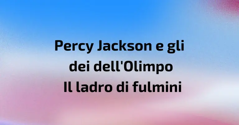 Percy Jackson e gli dei dell'Olimpo - Il ladro di fulmini- Grafica de L'occhio del cineasta