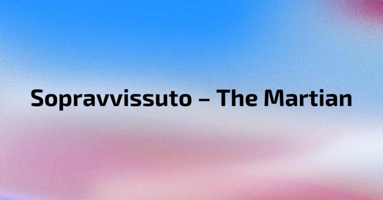 Sopravvissuto – The Martian - Fantascienza - Grafica de L'occhio del cineasta