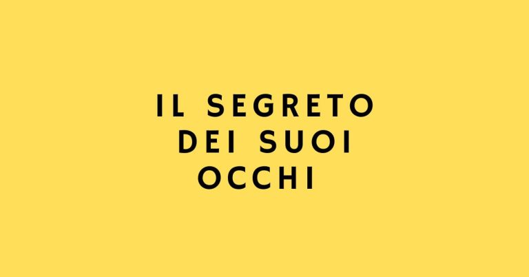 Il segreto dei suoi occhi - Giallo - Grafica de L'occhio del cineasta