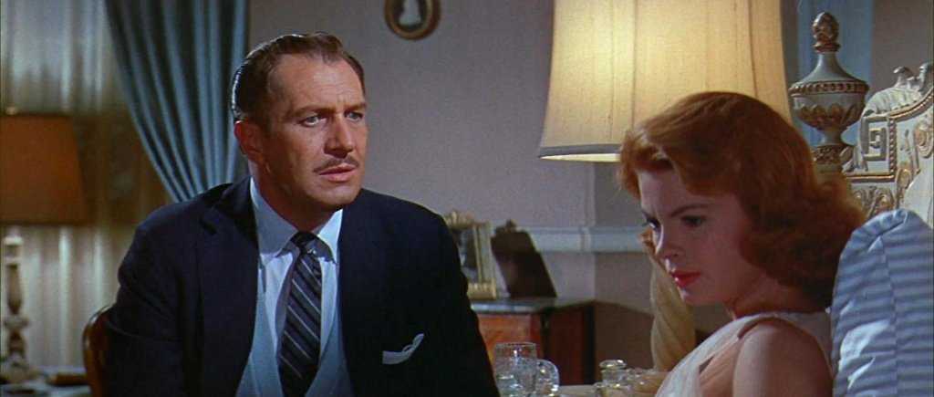 Vincent Price and Patricia Owens in The Fly (1958) l'esperimento del dottor k
