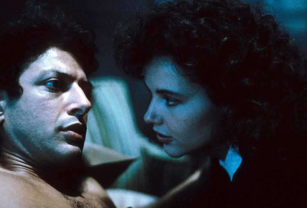 Geena Davis e Jeff Goldblum in La Mosca (1986)
