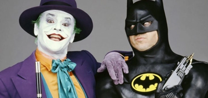 Jack Nicholson (Joker) e Michael Keaton (Batman) - Batman (1989)