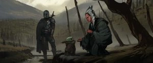 The mandalorian art concept Tano Jedi