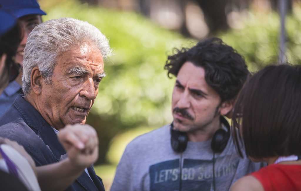Antonio Spoletini durante le riprese de "Nessun nome nei titoli di coda"