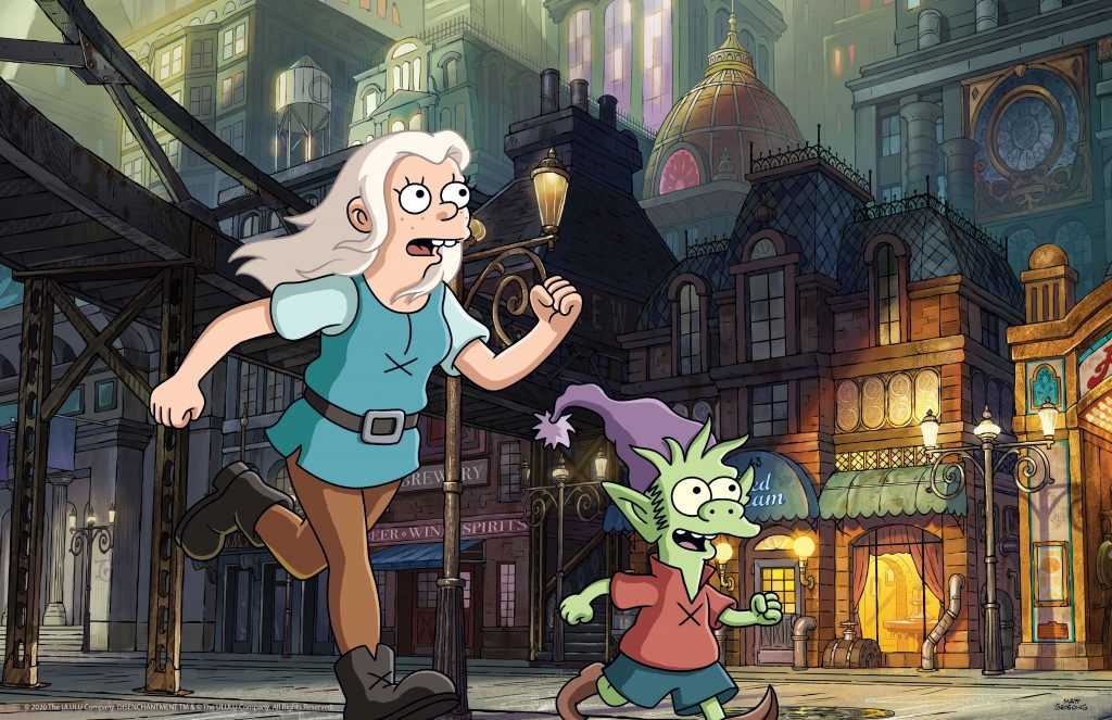 Elfo e Bean in Disincanto parte 3 "Steamland Street"
