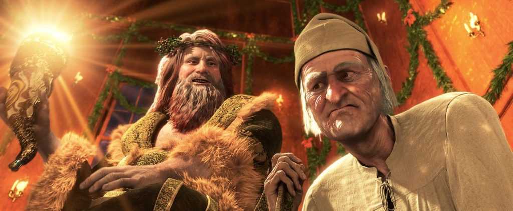 Scrooge e lo Spirito del Natale presente