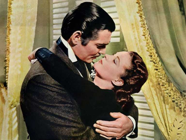 Clark Gable e Vivien Leigh in Via col vento (1939)