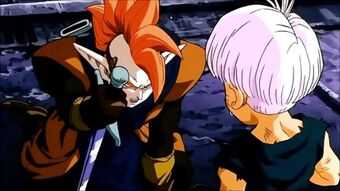 Tapion e Trunks in una scena del film - Dragon Ball Z : L’eroe del pianeta Conuts