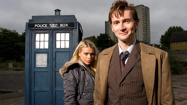 Il Dottore (David Tennant) e Rose (Billie Piper) - Doctor Who