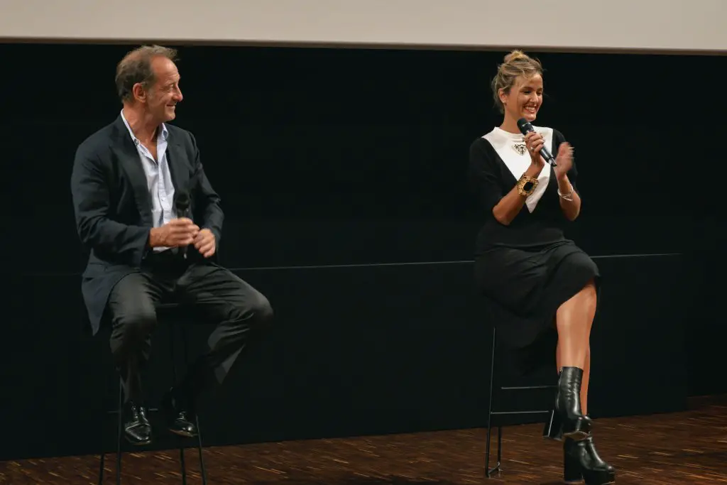 Anteprima nazionale de Titane a Roma con la regista Julia Ducournau, l'attore Vincent Lindon e Andrea Romeo di I Wonder Pictures. (Foto: Adelina Dragotta)