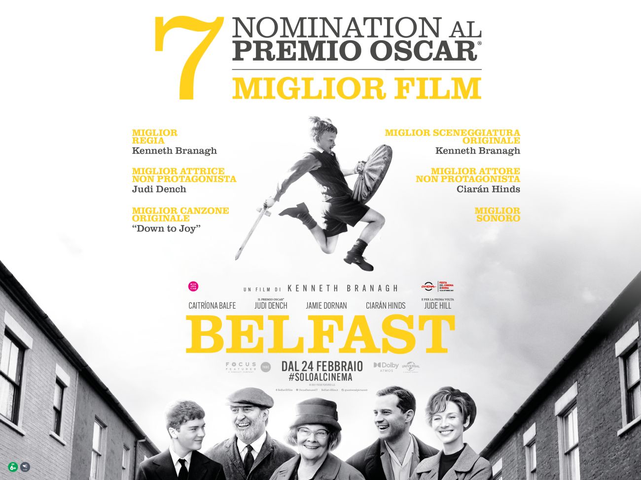 Belfast (2021) – Manifesto italiano – Universal Pictures – Immagine concessa da Upi Media per uso stampa