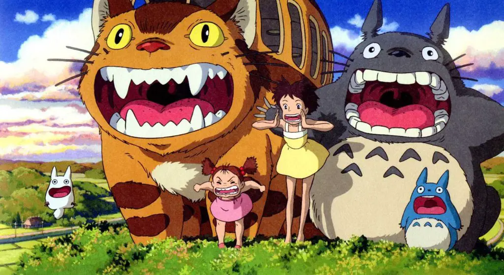 Mei, Satsuki, il Gattobus e Totoro . Il mio vicino Totoro (1988)