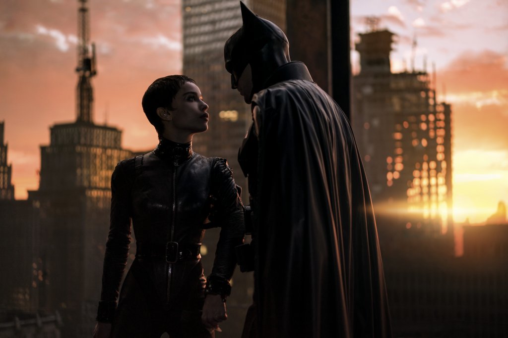 Catwoman e Batman in una scena di The Batman (2022)