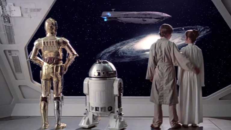C3-PO, R2-D2, Luke e Leia - Star Wars Episodio V - L'Impero Colpisce Ancora (1980)