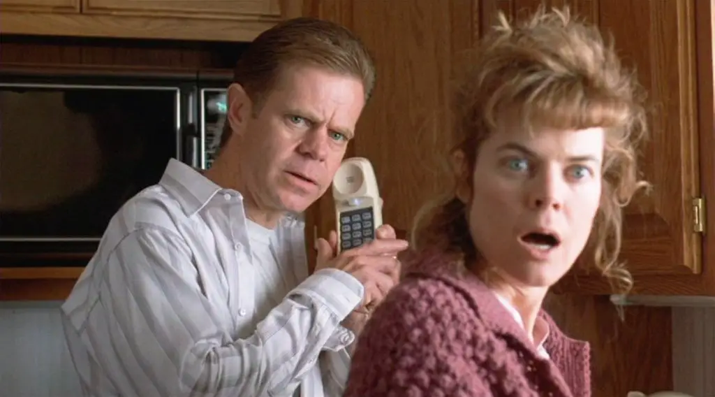 Jarry (William H. Macy) e la moglie Jane (Kristin Rudrud) in una scena del film Fargo (1996)