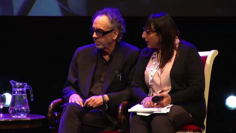 Tim Burton alla conferenza stampa di Mercoledì - Lucca Comics & Games
