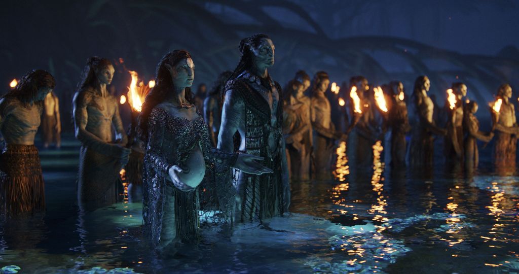 Tonowari, la compagna Ronal e la loro tribù - Avatar: La Via dell'Acqua (2022)