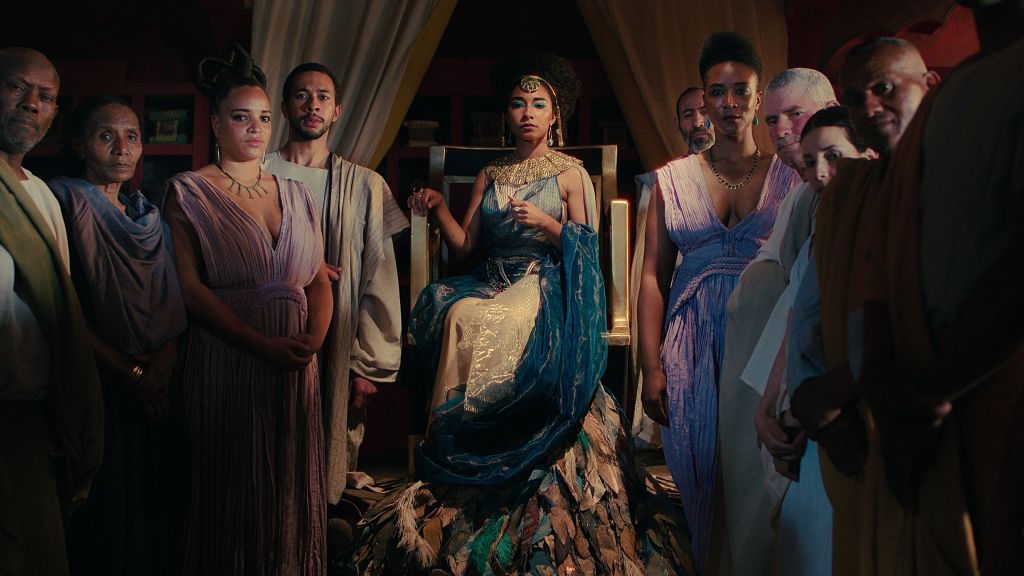 Fotogramma della miniserie Regina Cleopatra