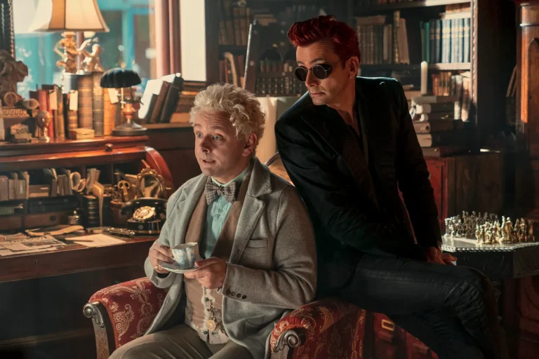 Michael Sheen e David Tennant in Good Omens 2