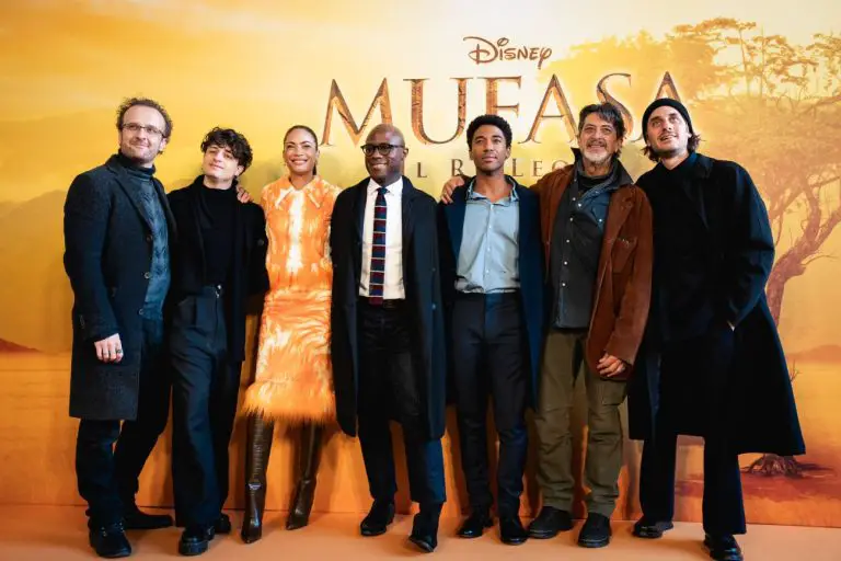 Il regista e le voci italiane alla presentazione di MUFASA - IL RE LEONE