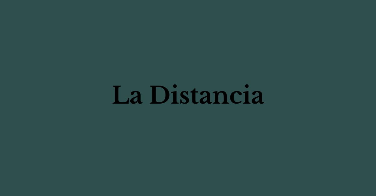 La Distancia - Mistero - Grafica de L'occhio del cineasta