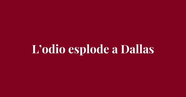 L’odio esplode a Dallas - Drammatico - Grafica de L'occhio del cineasta