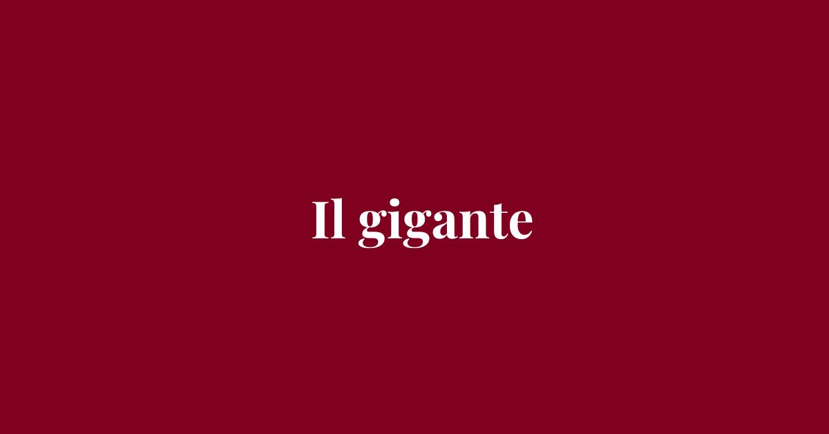 Il gigante - Drammatico - Grafica de L'occhio del cineasta