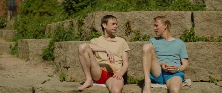 Jan Gunnar Røise e Thorbjørn Harr in Sex (2024) – Regia di Dag Johan Haugerud – © Motlys – Immagine concessa da Wanted Cinema e Echo Group (ufficio stampa) per uso stampa.
