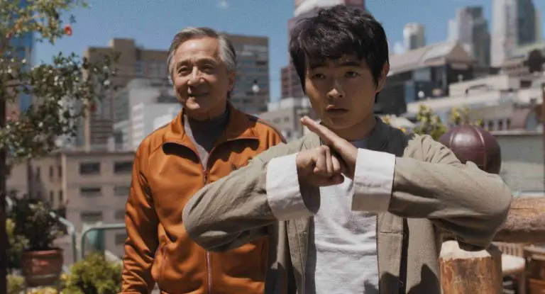 (L-R) Jackie Chan and Ben Wang in Columbia Pictures KARATE KID: LEGENDS
