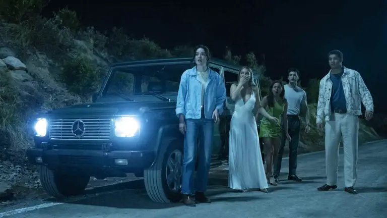 I Know What You Did Last Summer (2025) – Sarah Pidgeon, Madelyn Cline, Chase Sui Wonders, Jonah Hauer-King e Tariq Withers – Regia di Jennifer Kaytin Robinson – © 2024 CTMG, Inc. – Fotografia: Brook Rushton – Immagine concessa per uso editoriale. Tutti i diritti riservati a Sony Pictures Entertainment Inc.