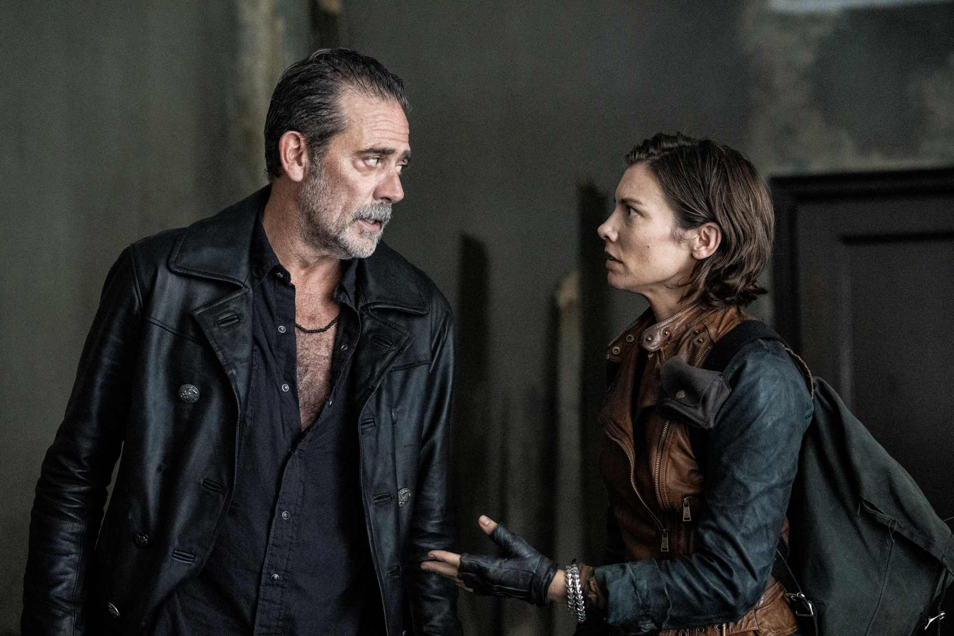 The Walking Dead: Dead City – Stagione 1, Episodio 2 (2023) – Jeffrey Dean Morgan nel ruolo di Negan, Lauren Cohan nel ruolo di Maggie Rhee – Fotografia: Peter Kramer – © 2022 AMC Film Holdings LLC. All Rights Reserved