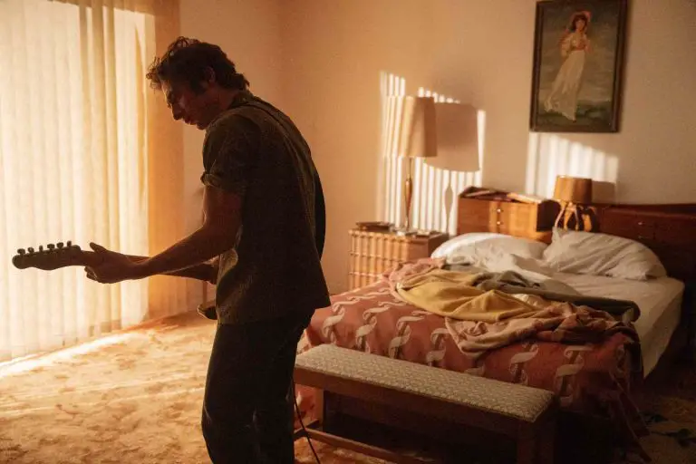 Jeremy Allen White as Bruce Springsteen in 20th Century Studios' SPRINGSTEEN: DELIVER ME FROM NOWHERE. Photo by Macall Polay. © 2025 20th Century Studios. All Rights Reserved.