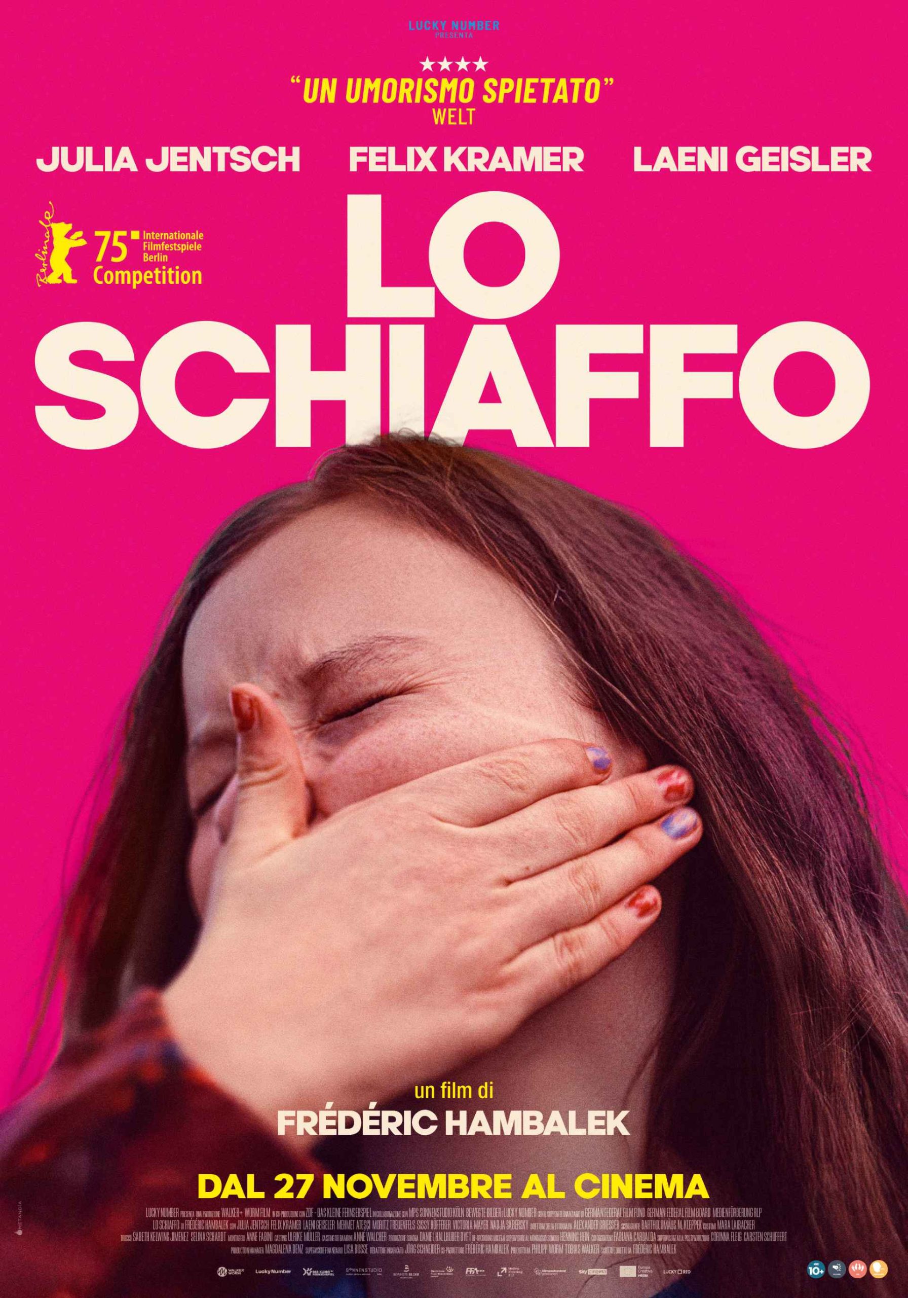 Locandina de Lo Schiaffo - Credit. Lucky Red, immagine ricevuta per uso editorial da BOOM PR
