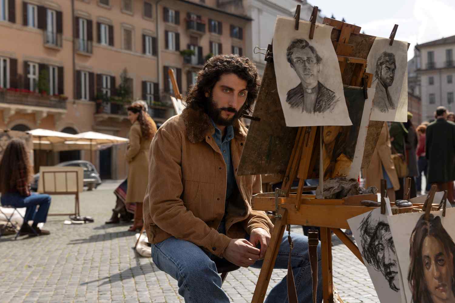 Il Falsario. Pietro Castellitto as Toni in Il Falsario. Cr. Lucia Iuorio/Netflix © 2025